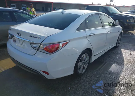 2013 Hyundai Sonata Hybrid Limited z USA, uszkodzony, nr VIN KMHEC4A40DA081065